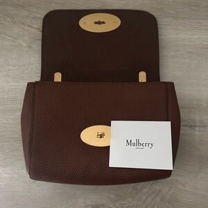 Mulberry Lily bag in brown pebble leather